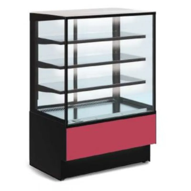 Витрина холодильная ВПС (ADAGIO LX Cube 900 Д) (C.2.S.A7021гл.В7021гл.Р1.PS.RAL7021гл)