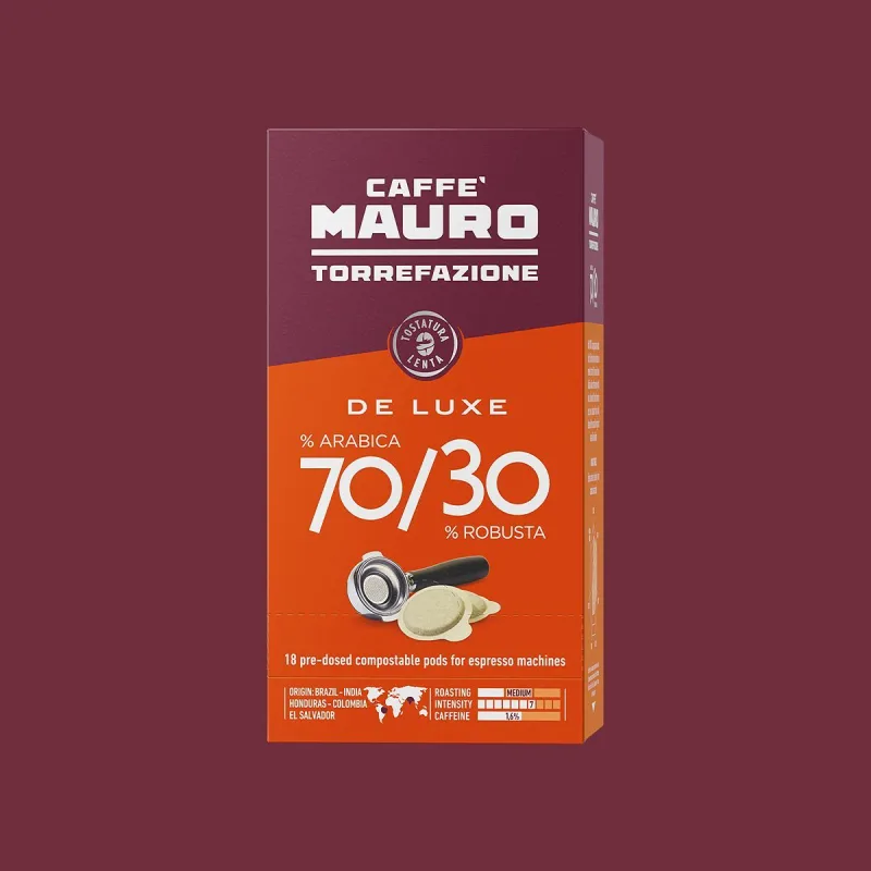 Кофе в чалдах MAURO (1666) DE LUXE 70/30 18 чалд